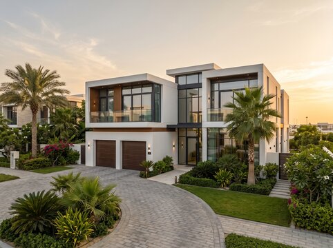 Modern villas and row houses